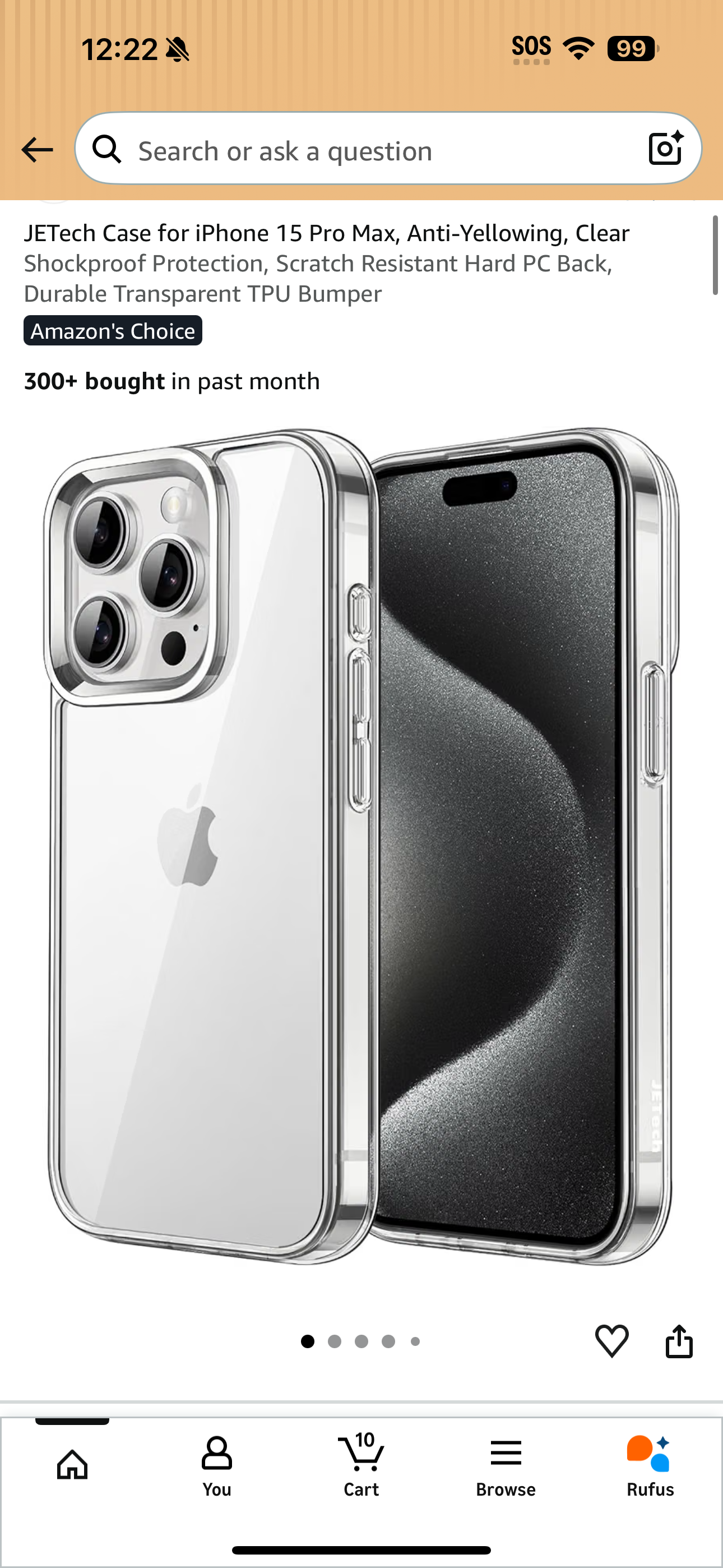 clear stain proof phone case+ screen protector